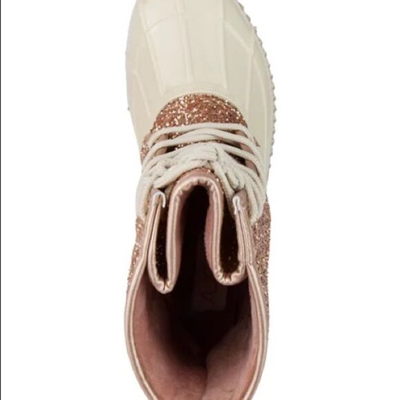 Sugar Boots Women's Size 8 Rose Gold Shearling Lined Duck Boots NIB - Picture 4 of 14